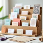 apprenez à fabriquer un présentoir de cartes audio économique et écologique pour un rangement zéro déchet efficace et durable.