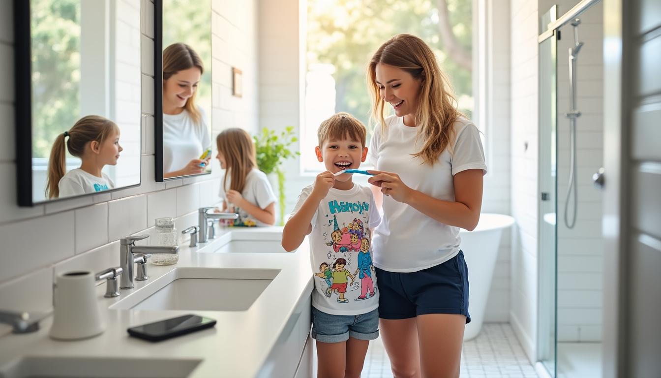 découvrez notre contenu audio court pour une routine de brossage de dents efficace, qui vous fait gagner du temps et évite les disputes quotidiennes.