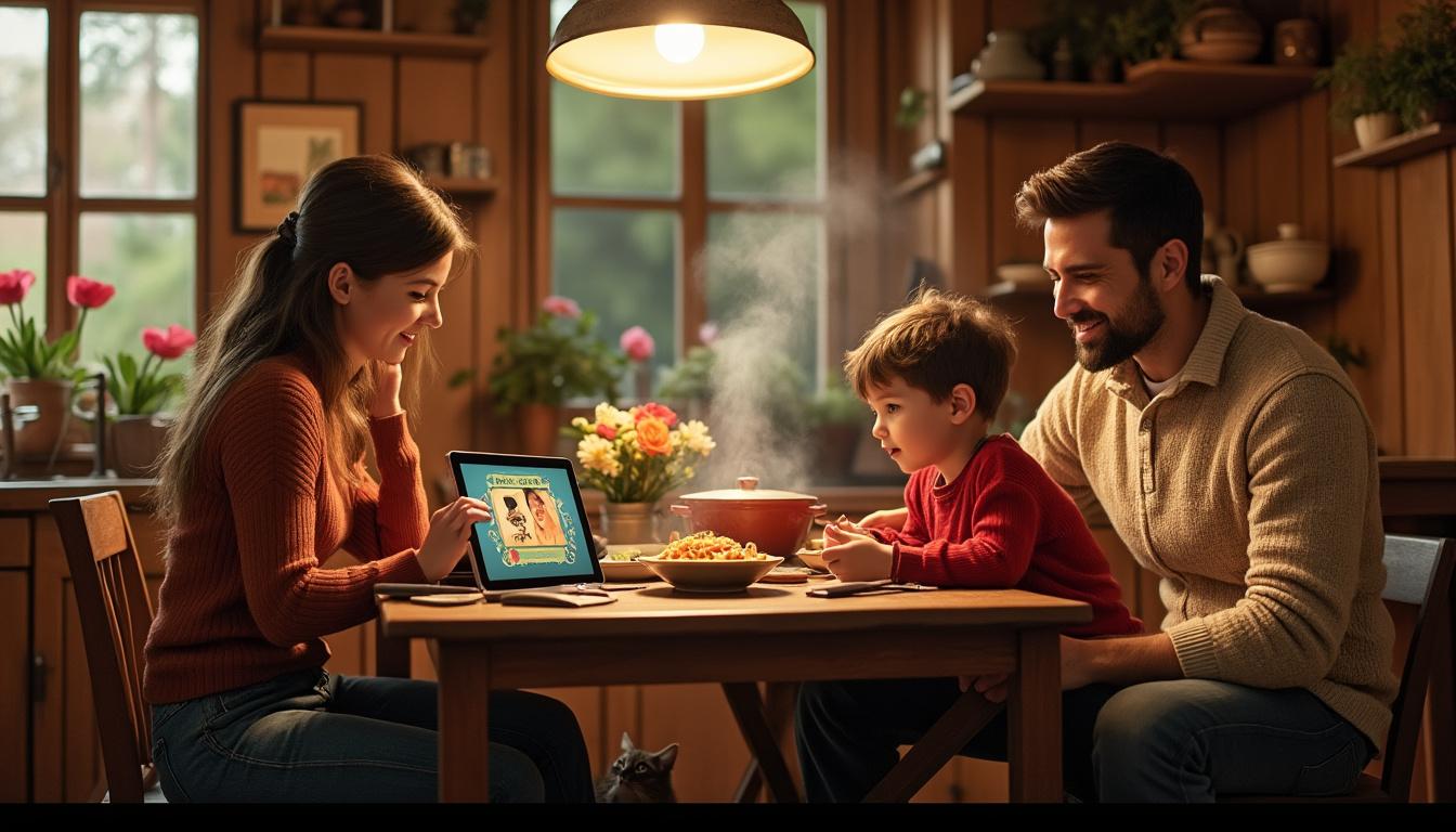 découvrez notre avis de parents sur l'impact d'écouter des histoires pendant le dîner et comment cela peut influencer la routine des repas en famille.