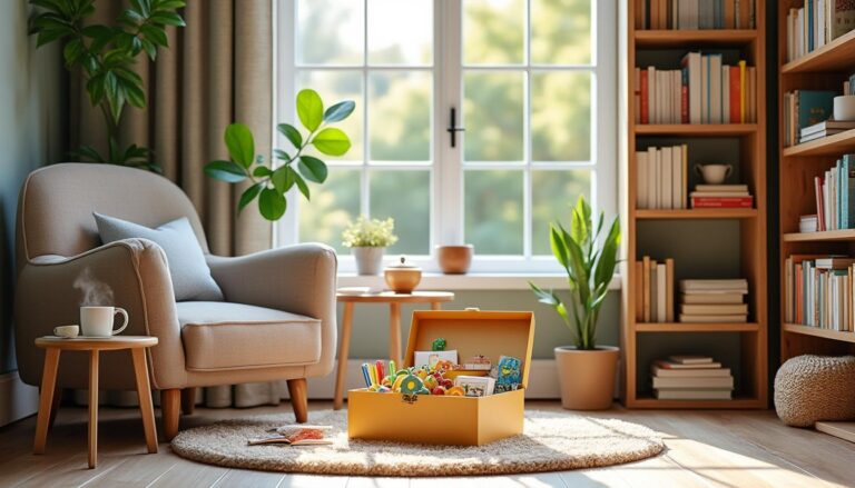 découvrez comment équilibrer l'utilisation d'une boîte à histoires et d'une bibliothèque à la maison pour enrichir les moments de lecture et stimuler l'imagination des enfants.