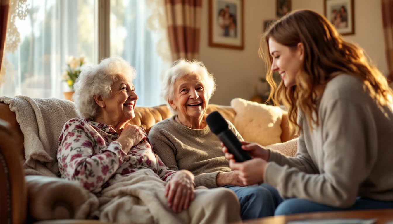 découvrez comment préserver le lien intergénérationnel en enregistrant les voix de mamy et papy pour la conteuse, une manière précieuse de transmettre histoires et souvenirs aux générations futures.